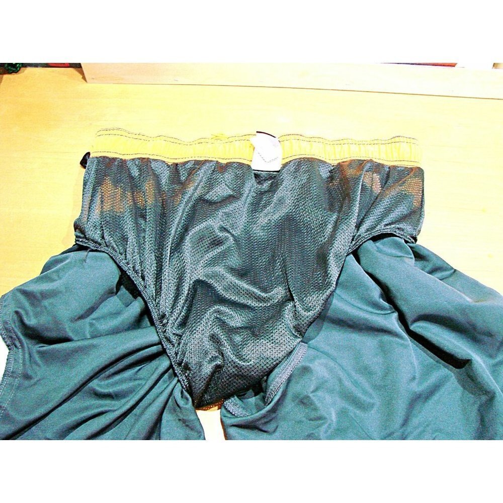 Nike Mens Drawstring Lined Swim Trunks Board Shorts Black Gray Yellow Size XL - Picture 12 of 12